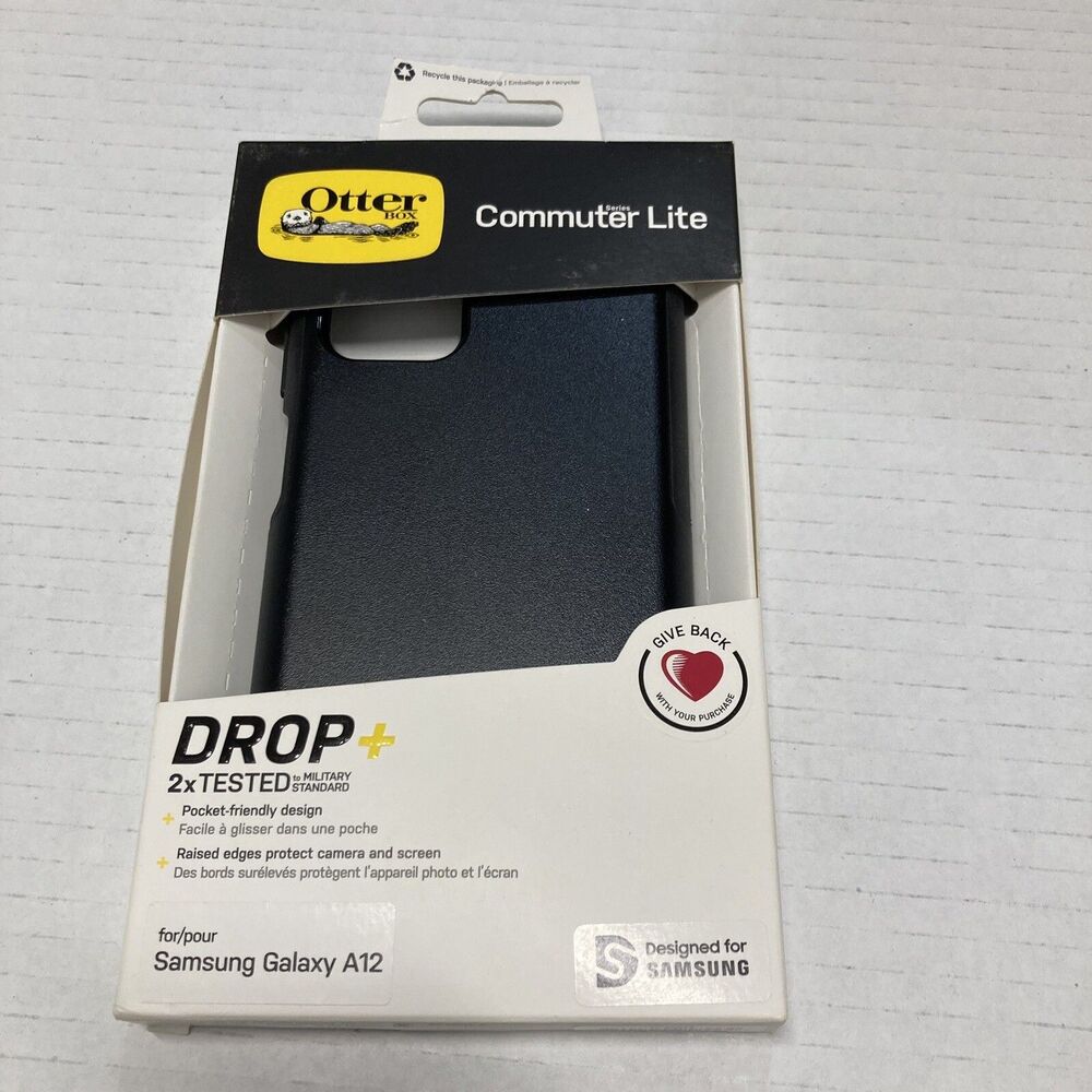 OTTERBOX Commuter Lite Series Case for Samsung Galaxy A12 - Black (77-82624)